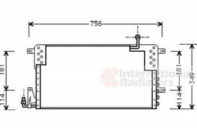 VAN WEZEL 58005161 -  Конденсатор, кондиционер